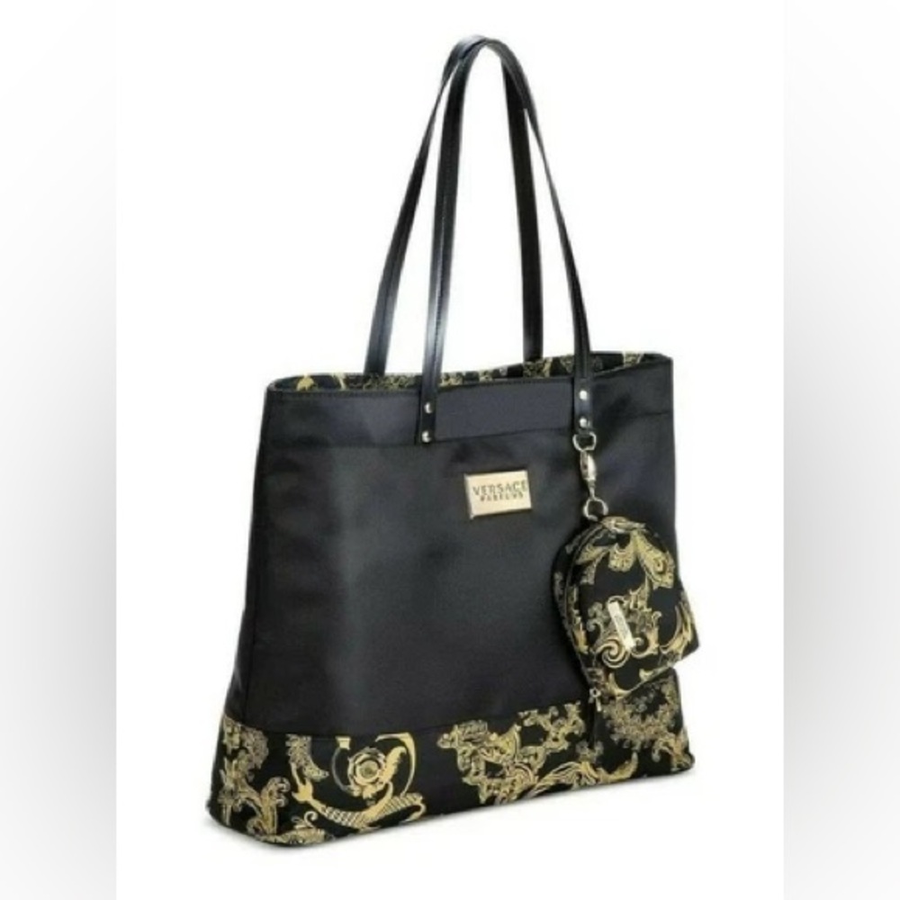 New Versace Parfums Tote & Detachable Mini-Pouch